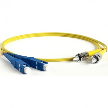 Патч-корд волоконно-оптический (шнур) HYPERLINE FC-D2-9-SC/UR-ST/UR-H-1M-LSZH-YL