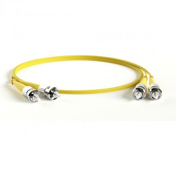 Патч-корд волоконно-оптический (шнур) HYPERLINE FC-D2-9-ST/UR-ST/UR-H-1M-LSZH-YL