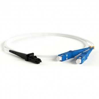 Патч-корд волоконно-оптический (шнур) HYPERLINE FC-D2-9A1-MTRJM/UR-SC/UR-H-5M-LSZH-WH