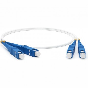 Патч-корд волоконно-оптический (шнур) HYPERLINE FC-D2-9A1-SC/UR-SC/UR-H-5M-LSZH-WH