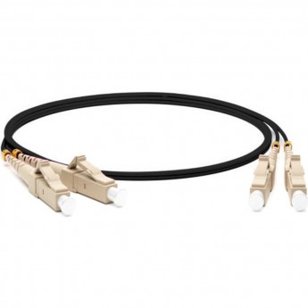 Патч-корд волоконно-оптический (шнур) HYPERLINE FC-D3-504-LC/PR-LC/PR-H-15M-LSZH-BK