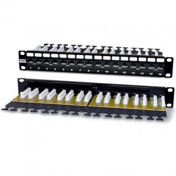 Патч-панель 19" HYPERLINE PP2-19-12-8P8C-C6-110D