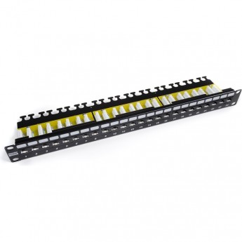 Патч-панель 19" HYPERLINE PP2-19-24-8P8C-C6A-110D