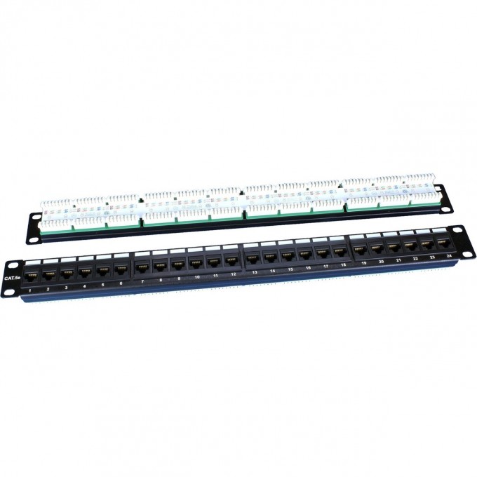 Патч-панель 19" HYPERLINE PP3-19-24-8P8C-C5E-110D 246095