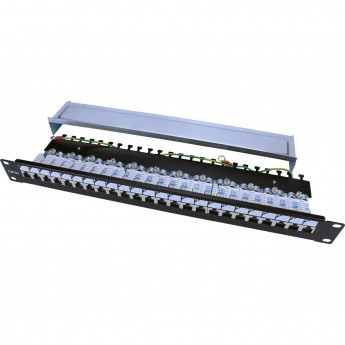 Патч-панель 19" HYPERLINE PP3-19-24-8P8C-C5E-SH-110D