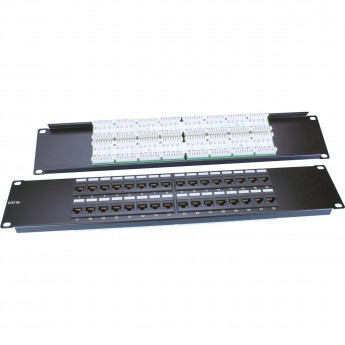 Патч-панель 19" HYPERLINE PP3-19-32-8P8C-C5E-110D