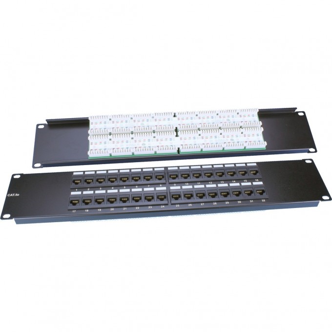 Патч-панель 19" HYPERLINE PP3-19-32-8P8C-C5E-110D 246097