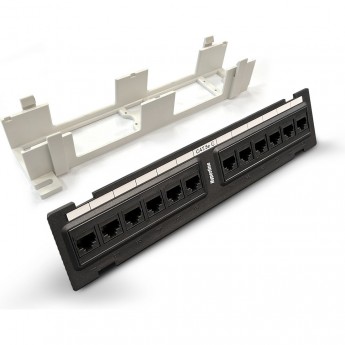 Патч-панель настенная HYPERLINE PPW-12-8P8C-C5e