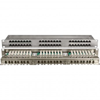 Патч-панель высокой плотности HYPERLINE PPHD-19-48-8P8C-C6-SH-110D
