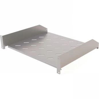 Полка угловая с перфорацией 19" HYPERLINE TAL3-1U-250-RAL7035