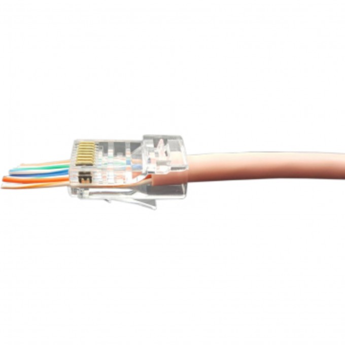 Разъем легкой оконцовки RJ-45 (8P8C) под витую пару HYPERLINE PLEZ-8P8C-U-C5-100 100 шт 403341