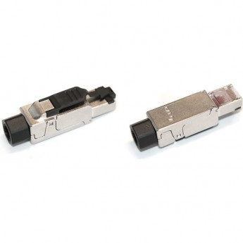 Разъем RJ-45 (8P8C) под витую пару HYPERLINE PLUF-8P8C-S-C6-SH