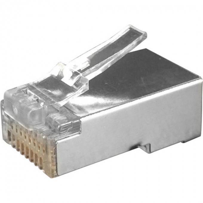 Разъем RJ-45(8P8C) под витую пару HYPERLINE PLUG-8P8C-U-C6-SH-100 100 шт 49358