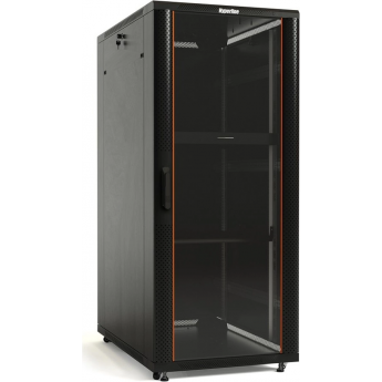 Шкаф напольный 19-дюймовый HYPERLINE TTBR-4268-AS-RAL9004, 42U, 2055x600х800 мм