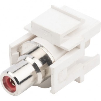 Вставка формата Keystone Jack HYPERLINE KJ1-RCA/WH-D-WH