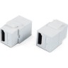 Вставка формата Keystone Jack с проходным адаптером HDMI 2.0 (Type A) HYPERLINE KJ1-HDMI-AL18-WH 247094