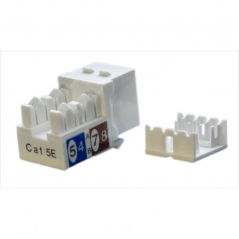 Вставка Keystone Jack RJ-45(8P8C) HYPERLINE KJ9-8P8C-C5e-90-WH