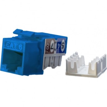 Вставка Keystone Jack RJ-45(8P8C) HYPERLINE KJ9-8P8C-C6-90-BL