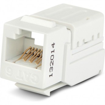 Вставка Keystone Jack RJ-45(8P8C) HYPERLINE KJNE-8P8C-C6-90-WH
